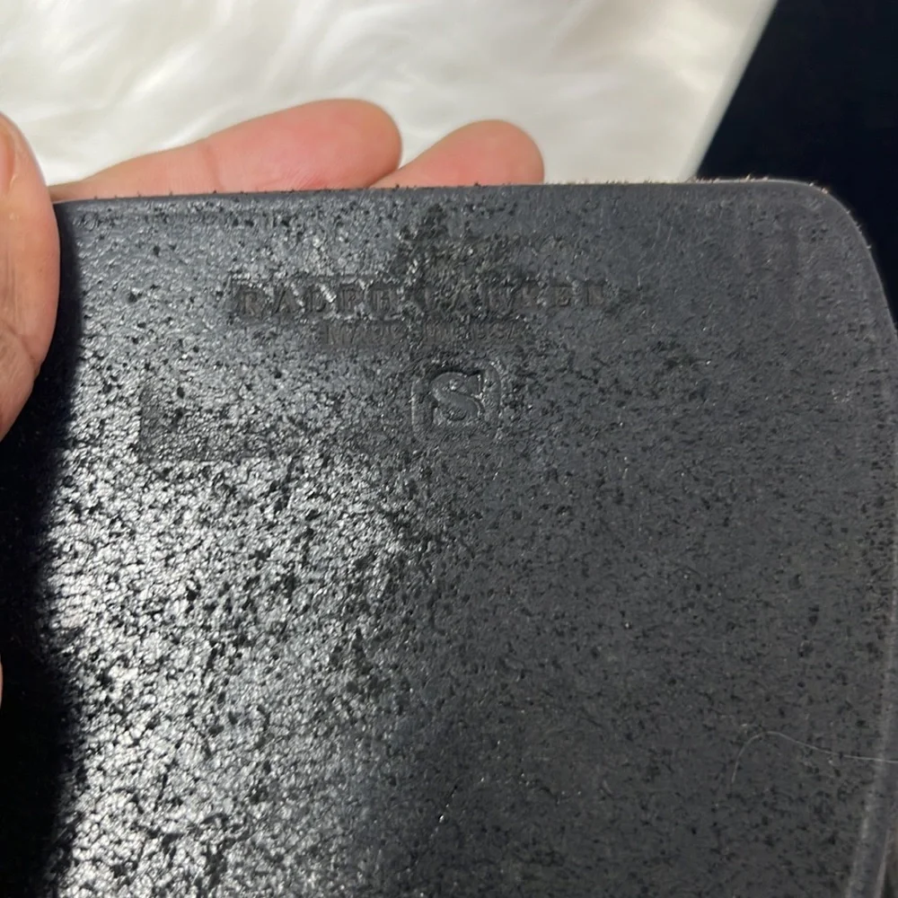 Vintage Ralph Lauren Kidney Leather Studded Corset Belt Women’s Small Black - Picture 6 of 15